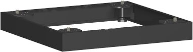 Metallsockel, Auswahl entsprechend Schrankbreite, 400x50, Schwarz