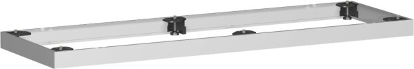Metallsockel, Auswahl entsprechend Schrankbreite, 1200x50, Silber