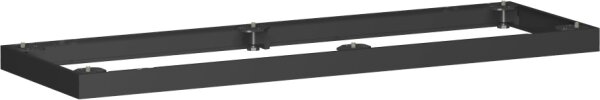 Metallsockel, Auswahl entsprechend Schrankbreite, 1200x50, Schwarz