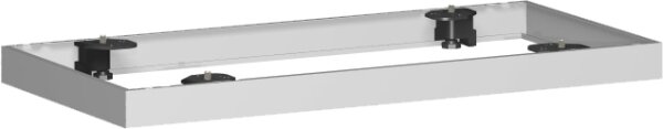 Metallsockel für Querrollladenschrank, Auswahl entsprechend Schrankbreite, 800x50, Silber
