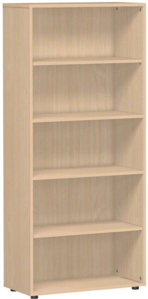 Regal mit Standfüßen, 800x400x1808, Buche