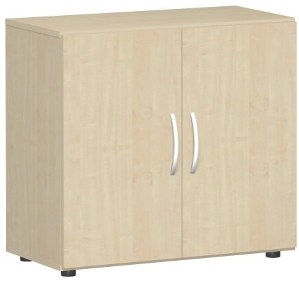 Flügeltürenschrank mit Standfüßen, inkl. Türdämpfer, nicht abschließbar, 800x420x752, Ahorn/Ahorn