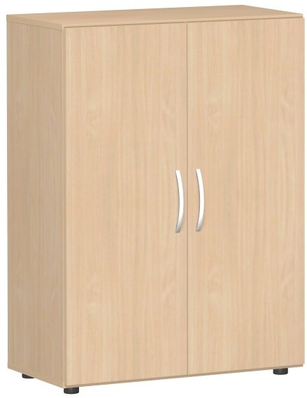 Flügeltürenschrank mit Standfüßen, inkl. Türdämpfer, nicht abschließbar, 800x420x1104, Buche/Buche