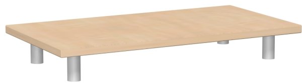 Aufsatzplatte, 800x400x105, Buche