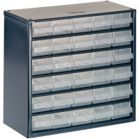 Stahlmagazin Serie 600, Typ 630-00 mit 30 Schubladen 150-00