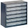 Steel cabinet series 600, type 624-01 with 24 drawers 150-01