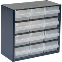 Stahlmagazin Serie 600, Typ 612-02 mit 12 Schubladen 150-02
