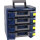Portable carrying box, type HandyBoxxser 4x5x5 with 4 Boxxser assortment boxes