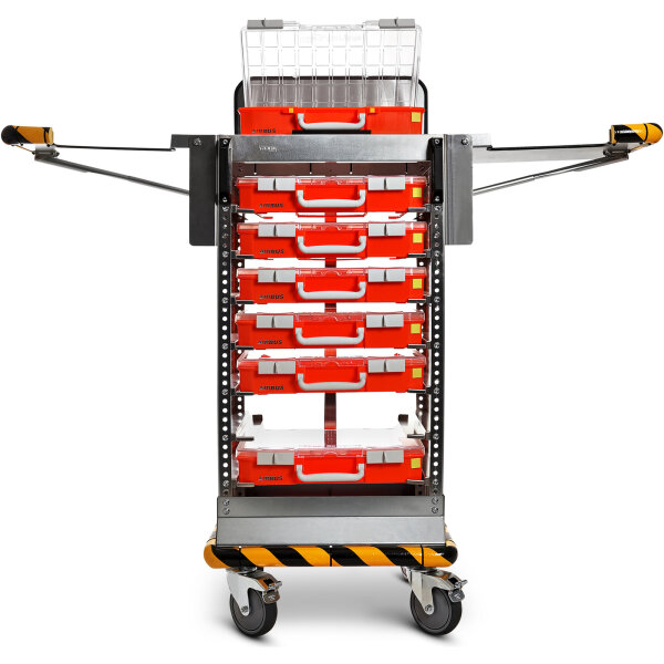 Accessory for CarryLite/CarryLite LMS 5x10: CarryLite Trolley + 2 shelves, empty
