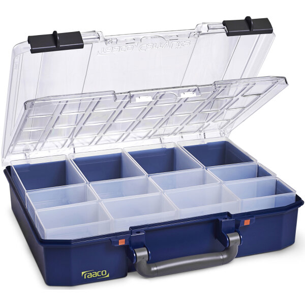 Sortimentskoffer CarryLite 80 4x8-12 DLU, mit Doppeldeckel und 12 Einsätzen