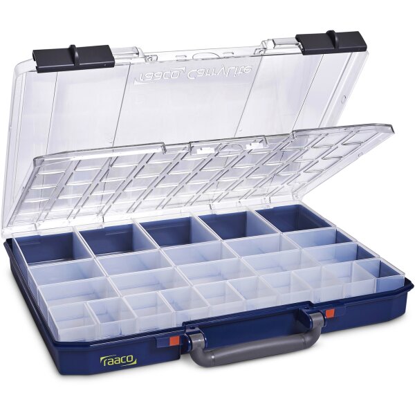 Sortimentskoffer CarryLite 55 5x10-25/2 DLU, mit Doppeldeckel und 25 Einsätzen