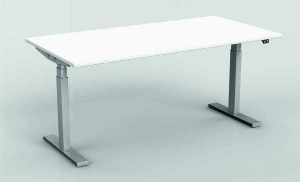 Elektro-Hubtisch höhenverstellbar, 1200x800x625-1275, Weiß/Silber