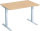 Elektro-Hubtisch höhenverstellbar, 1200x800x650-1250, Buche/Silber
