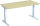 Elektro-Hubtisch höhenverstellbar, 1600x800x650-1250, Ahorn/Silber
