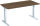 Elektro-Hubtisch höhenverstellbar, 1600x800x650-1250, Nussbaum/Silber