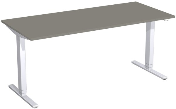 Elektro-Hubtisch höhenverstellbar, 1800x800x650-1250, Onyx/Silber
