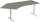 Elektro-Hubtisch 135° links höhenverstellbar, 2166x1130x650-1250, Onyx/Silber