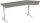 Elektro-Hubtisch 135° rechts höhenverstellbar, 2166x1130x650-1250, Onyx/Silber