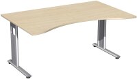 Schreibtisch Ergonomieform feste Höhe,...