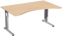 Schreibtisch Ergonomieform feste Höhe,...