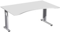 Schreibtisch Ergonomieform feste Höhe, einseitig...