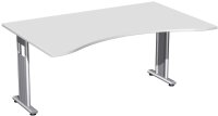 Schreibtisch Ergonomieform feste Höhe, beidseitig...