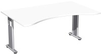 Schreibtisch Ergonomieform feste Höhe, beidseitig...
