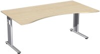 Schreibtisch Ergonomieform feste Höhe,...