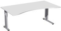 Schreibtisch Ergonomieform feste Höhe, einseitig...