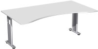 Schreibtisch Ergonomieform feste Höhe, beidseitig...