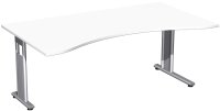 Schreibtisch Ergonomieform feste Höhe, einseitig...