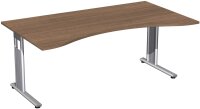 Schreibtisch Ergonomieform feste Höhe,...
