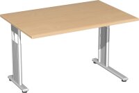 Schreibtisch höhenverstellbar, einseitig...