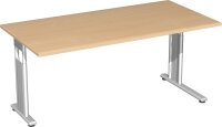 Schreibtisch höhenverstellbar, einseitig...