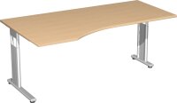 PC-Schreibtisch links höhenverstellbar, einseitig...