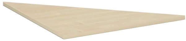 Verkettungsplatte Dreieck 90° inkl. Verkettungsmaterial, 800x800x680-820, Ahorn