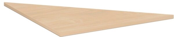 Verkettungsplatte Dreieck 90° inkl. Verkettungsmaterial, 800x800x680-820, Buche