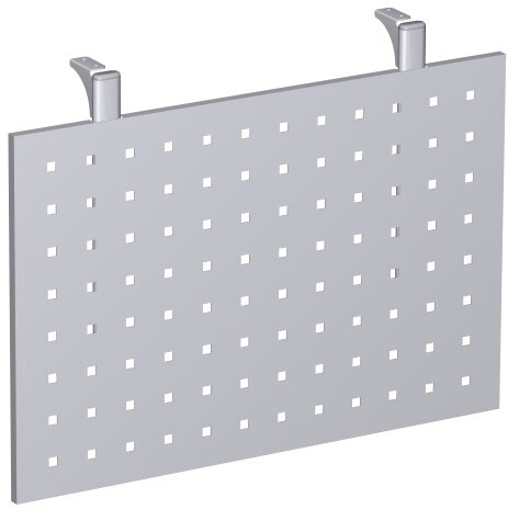 Knieraumblende gelocht, für Tischbreite 800, Silber