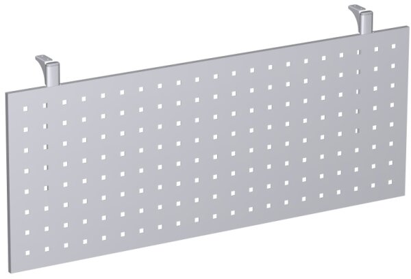 Knieraumblende gelocht, für Tischbreite 1200, Silber