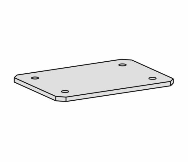 Verkettungskit mit Schrauben, 90x65x5, Silber