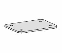 Verkettungskit mit Schrauben, 90x65x5, Silber