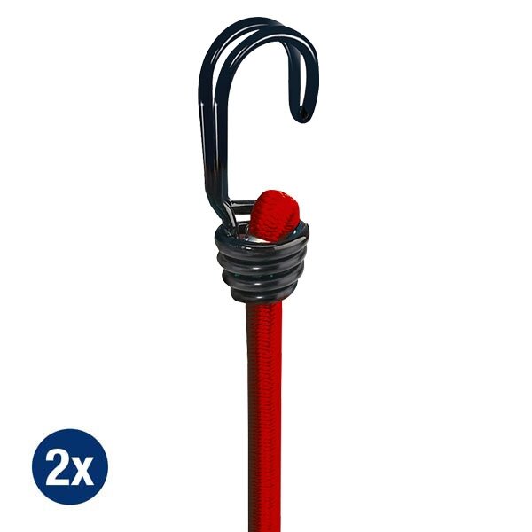 GSS 301 Gummispannseil 2er-Set 600 mm rot