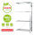 SCHULTE Green, Plug-in-Rack MULTIplus150-Set, 2000 x 1.000 x 500, 4 Shelves, Cross Brace, Galvanized