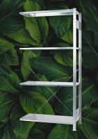 Stecksystem-Set Anbauregal, verzinkt, 2000x1000x600 mm, 4...