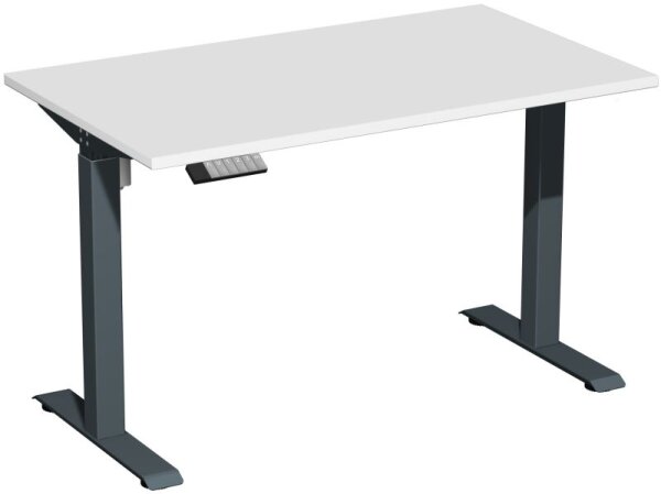 Elektro-Hubtisch höhenverstellbar, 1200x700x740-1175, Lichtgrau/Anthrazit