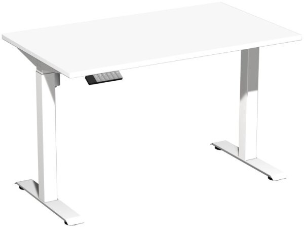 Elektro-Hubtisch höhenverstellbar, 1200x700x740-1175, Weiß/Weiß