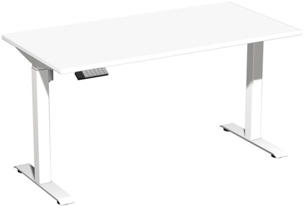 Elektro-Hubtisch höhenverstellbar, 1400x700x740-1175, Weiß/Weiß