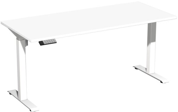Elektro-Hubtisch höhenverstellbar, 1600x700x740-1175, Weiß/Weiß