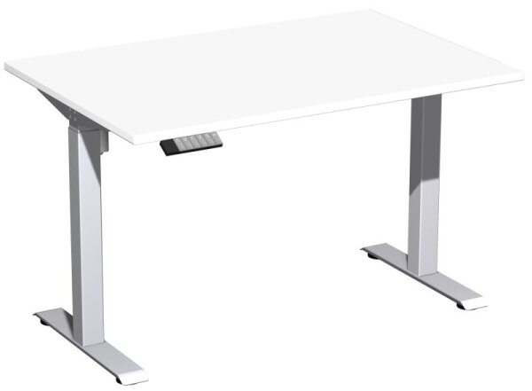 Elektro-Hubtisch höhenverstellbar, 1200x800x740-1175, Weiß/Silber