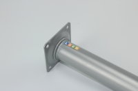 Steel leg round with M10 thread H100 mm white aluminium